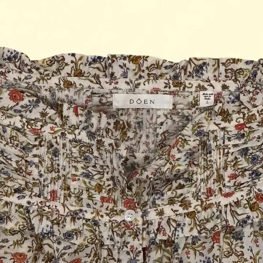 DÔEN Farley Top in Jardin du Château Floral – Size L